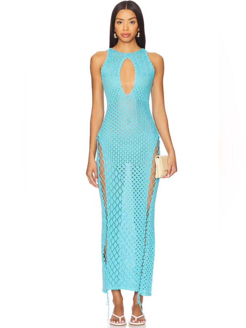 Danielle Guizio Super Sexy Blue Casmir Dress XXS RP $278 - Picture 8 of 10